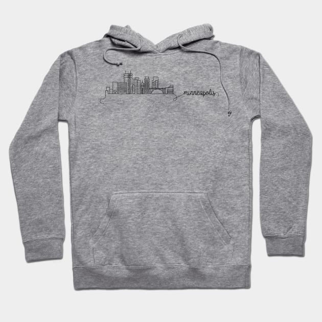 Minneapolis City Signature Hoodie by kursatunsal